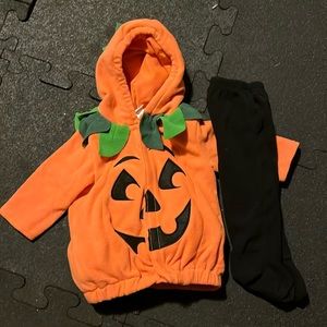 Fleece pumpkin costume
